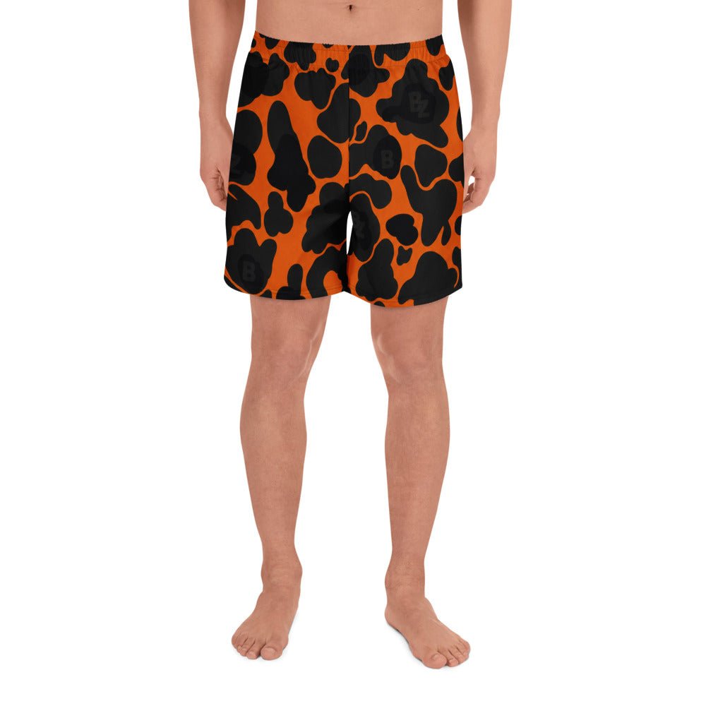 YABAD | Orange Camo | athletic short CUT-SEW – BoZoMemeTêê | mème streetwear