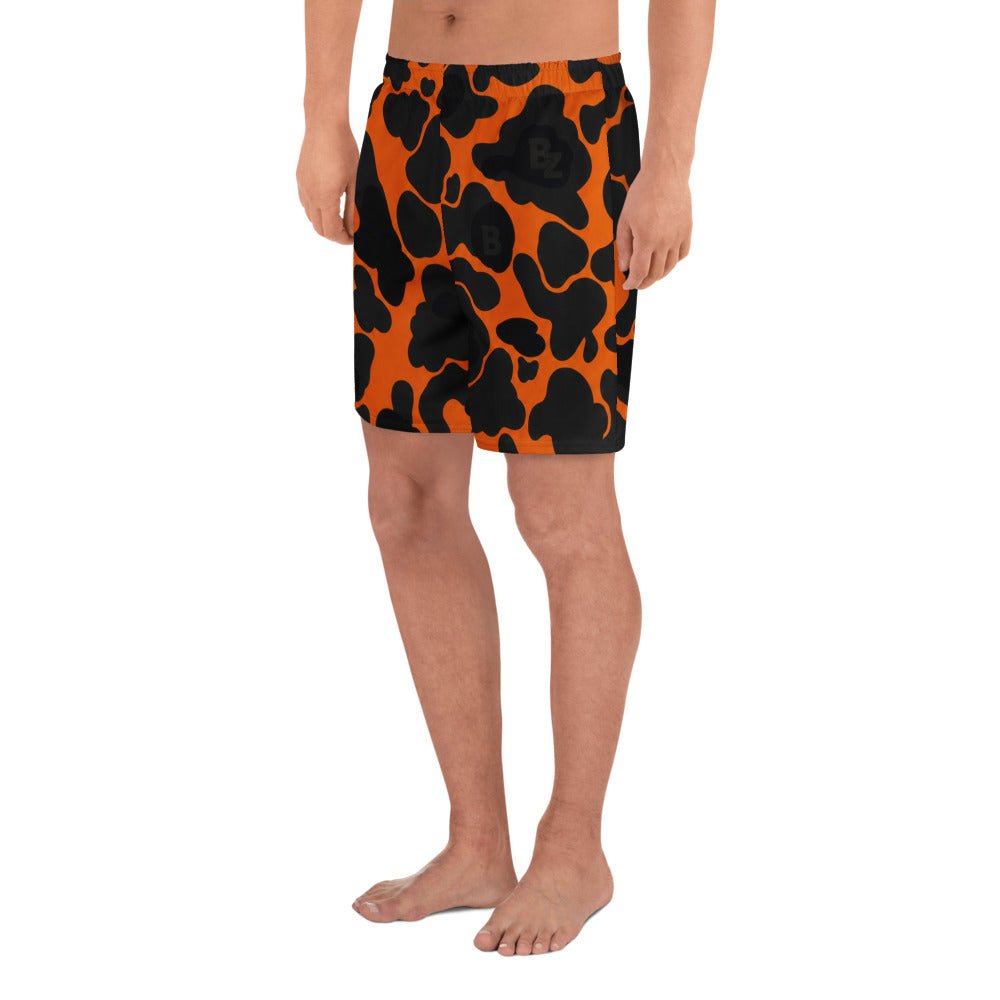 YABAD | Orange Camo | athletic short CUT-SEW – BoZoMemeTêê | mème streetwear