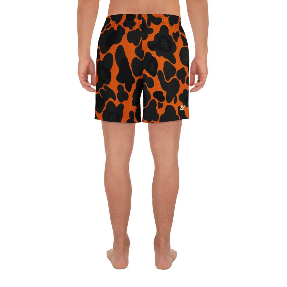 YABAD | Orange Camo | athletic short CUT-SEW – BoZoMemeTêê | mème streetwear