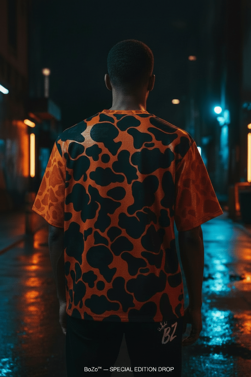 YABAD | ORANGE CAMO | Heavyweight T-shirt Premium DIRECT-TO-FABRIC – BoZoMemeTêê | mème streetwear